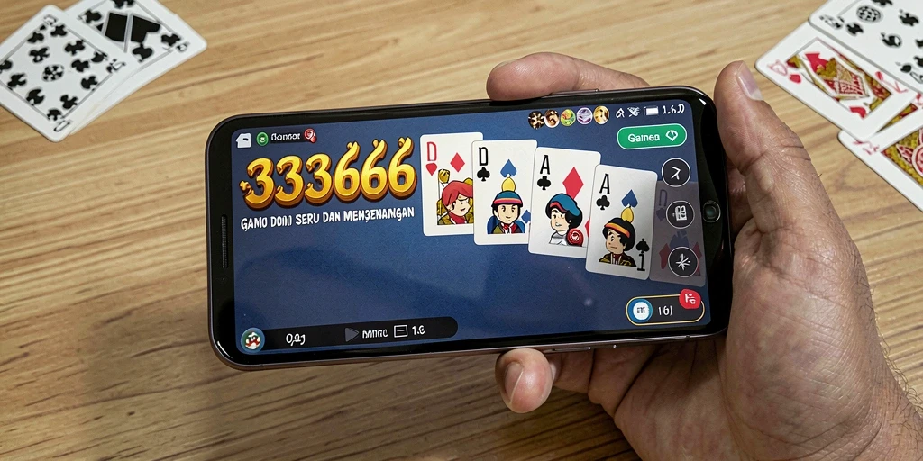 Screenshot gameplay seru dari permainan Domino 333666.