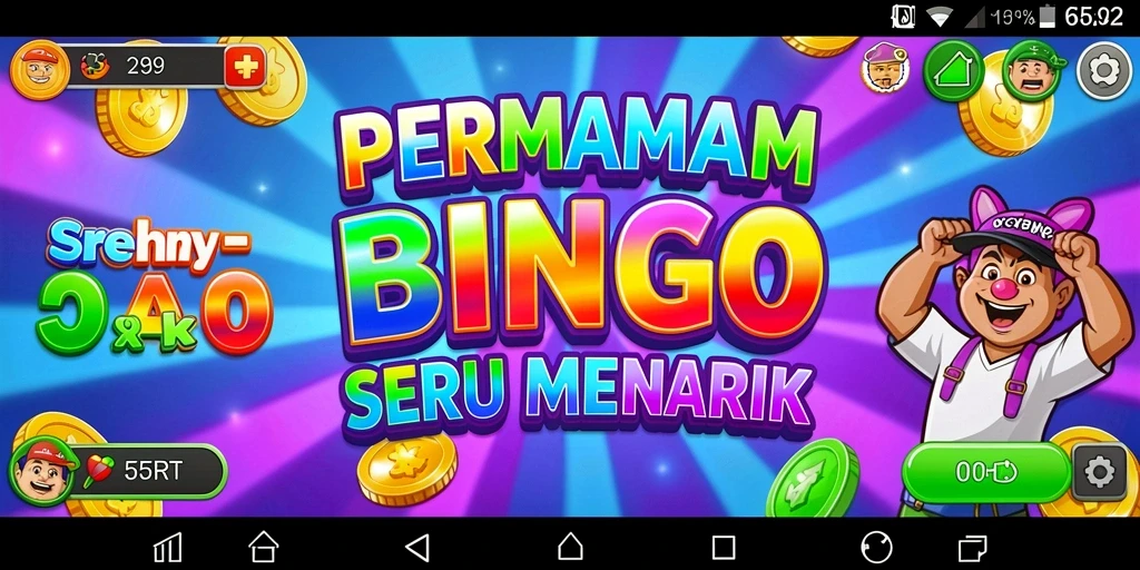 Tampilan permainan Bingo yang seru dan interaktif di 55RT.