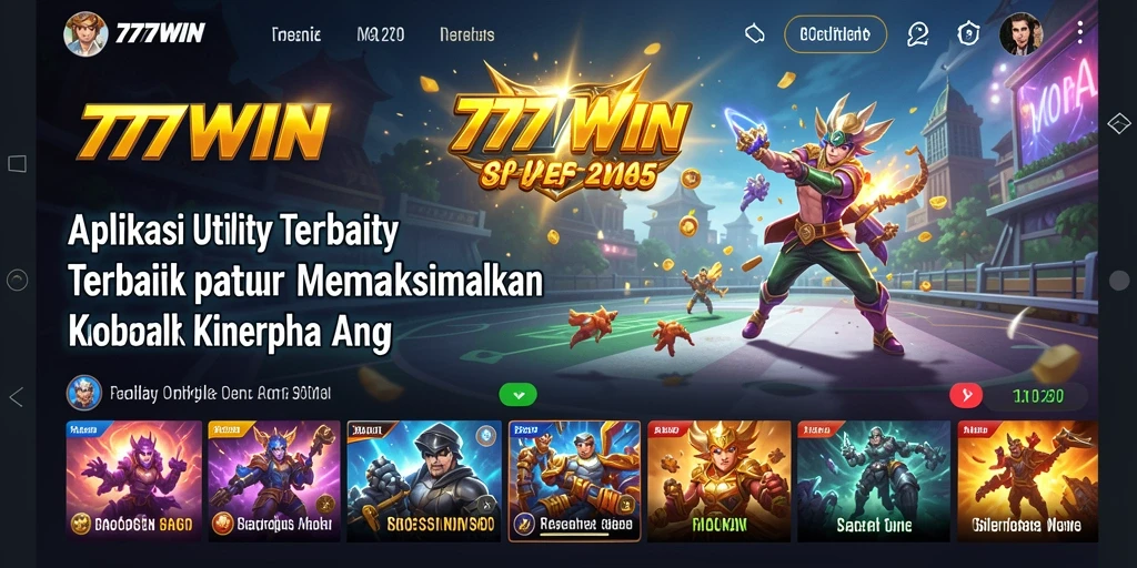 Antarmuka sederhana dan intuitif dari 777WIN untuk optimasi perangkat.