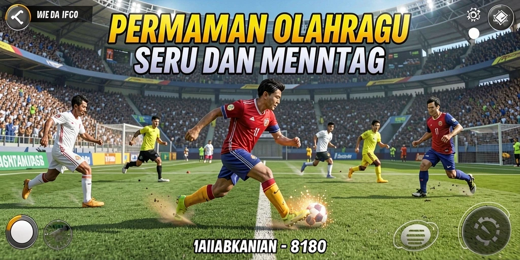 Tampilan gameplay menegangkan dari permainan olahraga di 8180.