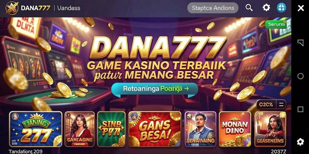 Gambaran menarik dari gameplay Kasino di DANA777.