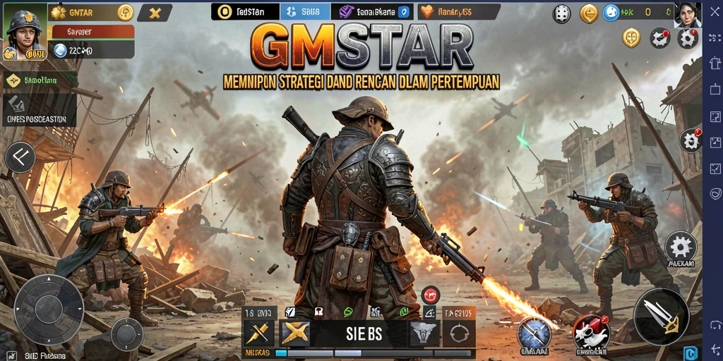 Tampilan menarik gameplay strategi SLG di GMSTAR.