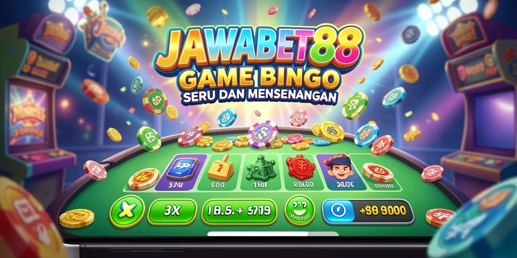 Tampilan menarik dari permainan Bingo JAWABET88 dengan fitur interaktif.