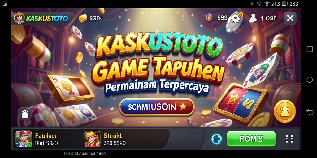 Screenshot gameplay KASKUSTOTO menampilkan pemain dalam aksi taruhan yang mendebarkan.