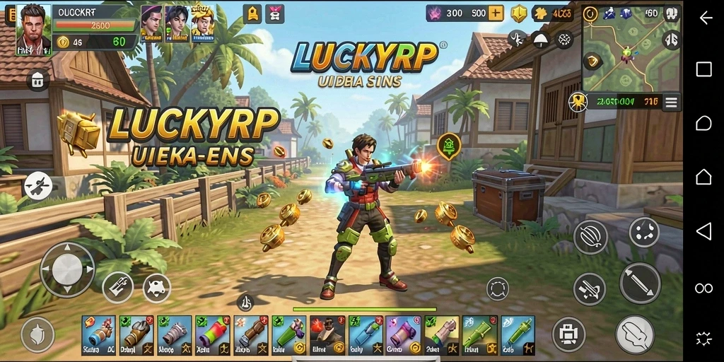 Tampilan antarmuka LUCKYRP yang intuitif dan mudah digunakan.