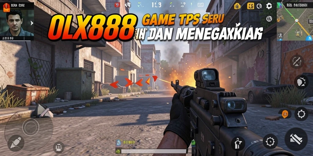 Tangkapan layar OLX888 menunjukkan pertempuran TPS yang intens.