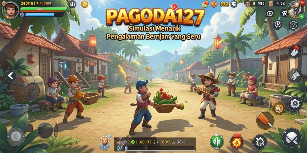 Screenshot utama PAGODA127 menampilkan gameplay interaktif yang menarik.
