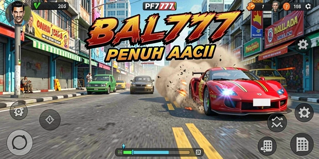 Tampilan menegangkan dari balapan di PF777.