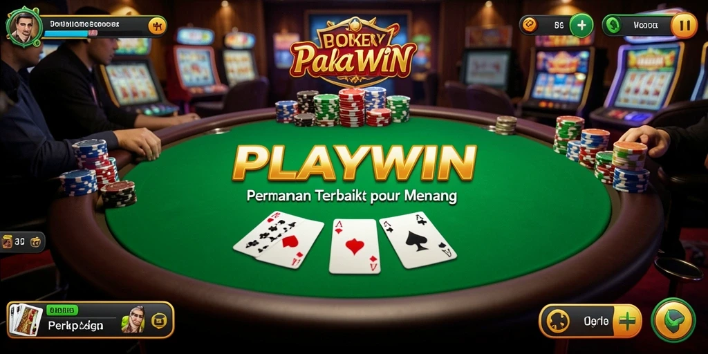 Tampilan gameplay poker yang mendebarkan di PLAYWIN.