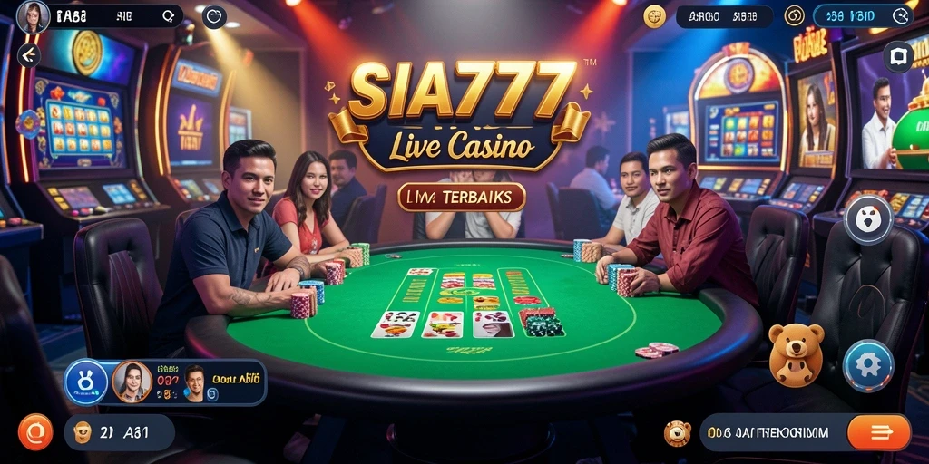 Screenshot SIA777 menampilkan pengalaman Live Casino yang seru dan interaktif.