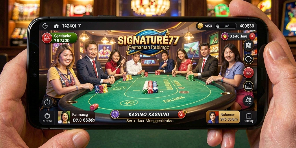 Tampilan menarik dari gameplay Kasino SIGNATURE77 yang mengasyikkan.