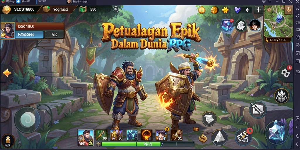 Tampilan gameplay RPG yang menakjubkan dari SLOST8808.