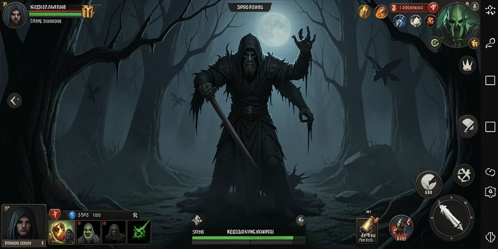 Gameplay menegangkan di dunia kegelapan penuh misteri.