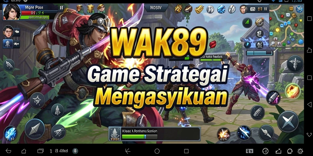 Screenshot utama menampilkan aksi gameplay SLG yang seru.